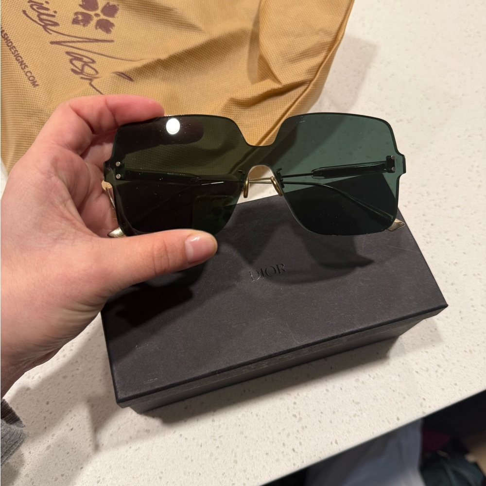 Dior dark emerald sunglasses